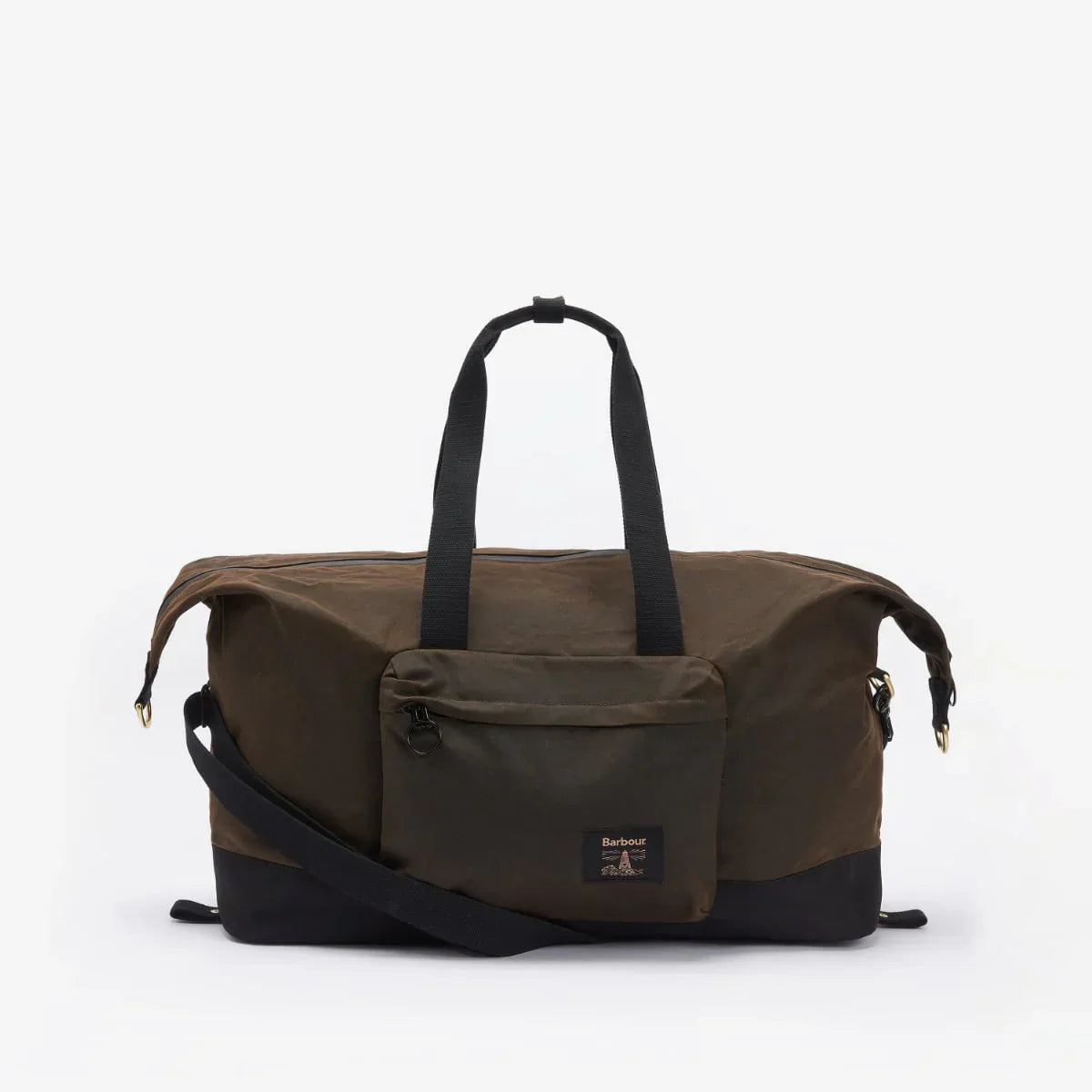 Barbour Field Wax Holdall – Timeless Travel Style in Black and Olive