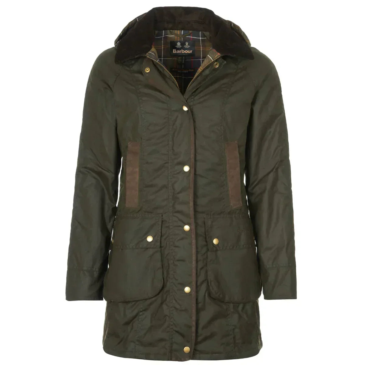 Photo of Barbour Bower front view in Olive
