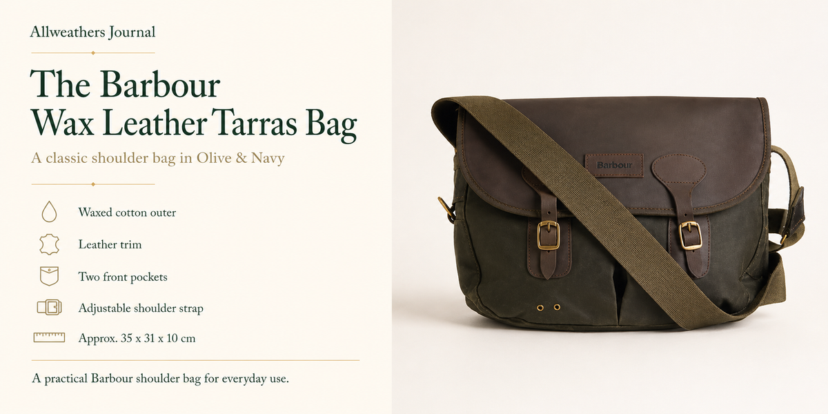 Barbour Wax Leather Tarras Bag – Rugged Style Meets Everyday Function