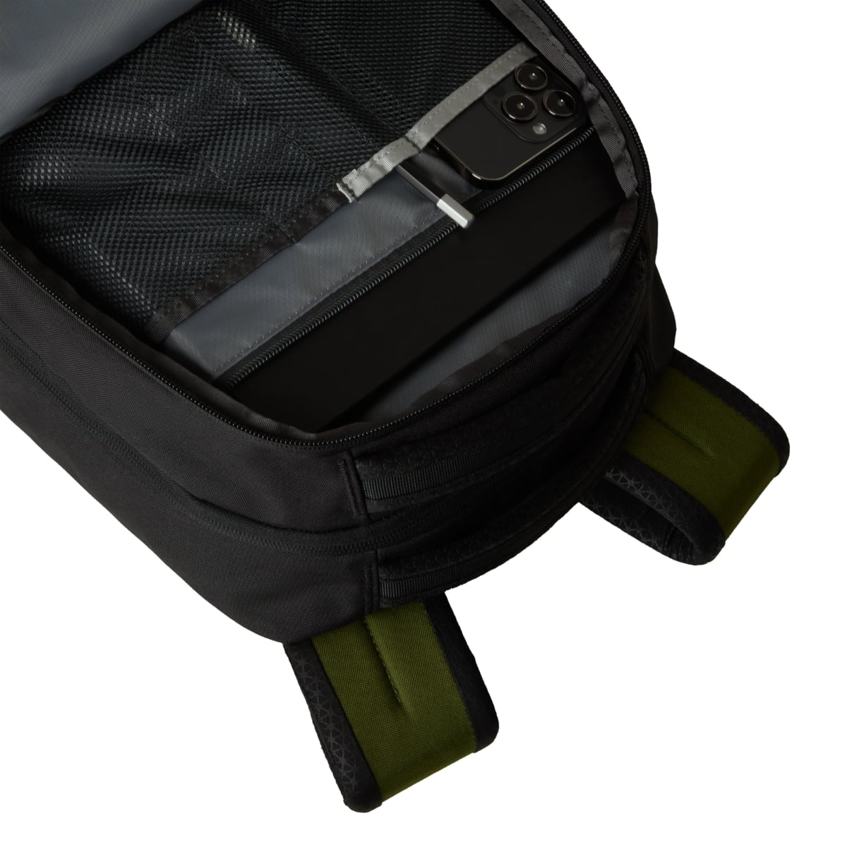 The North Face Jester Backpack | Woodland Green-TNF Black-Honeyed Sand