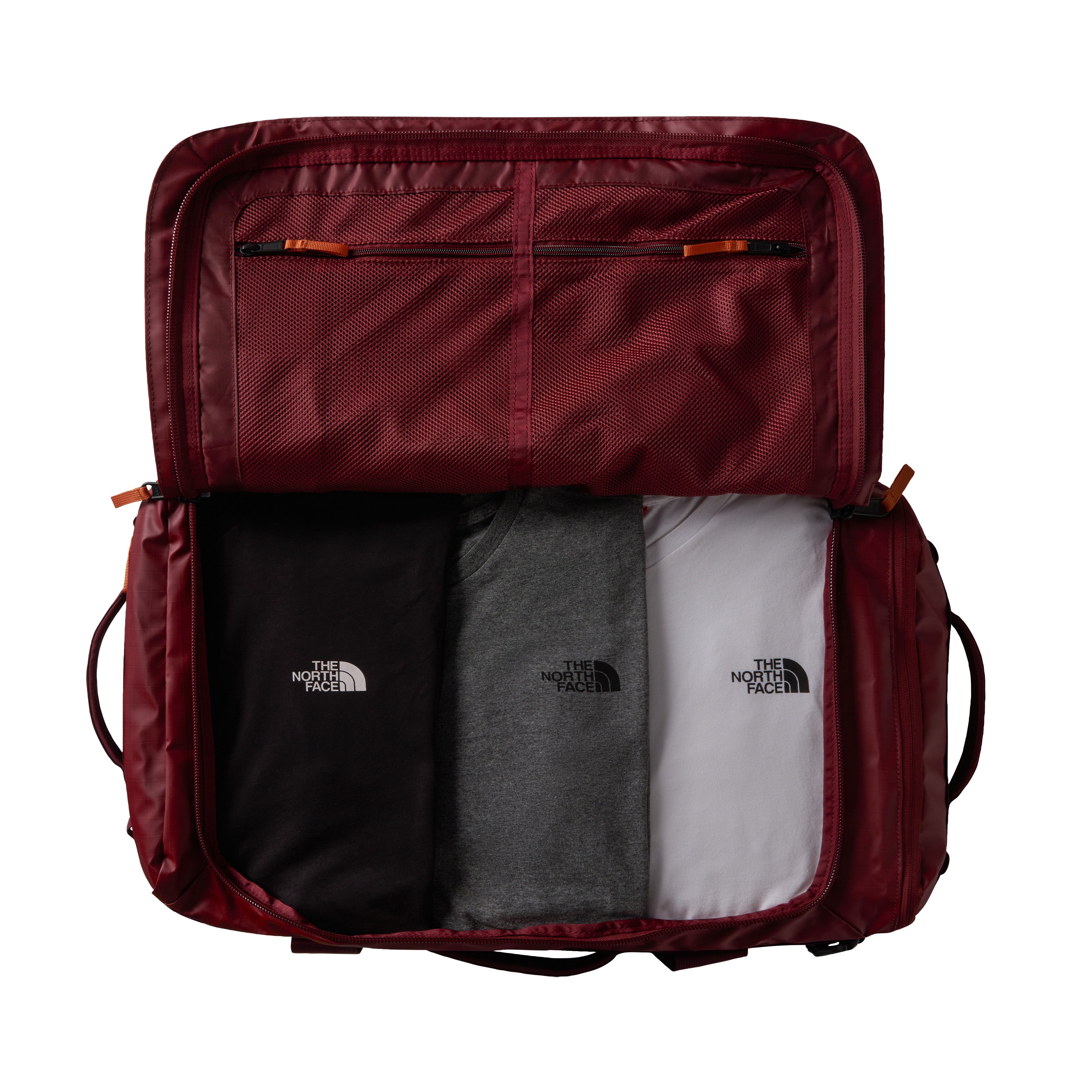 The North Face Base Camp VOYAGER Duffel 62L | Sumac-Iron Bronze