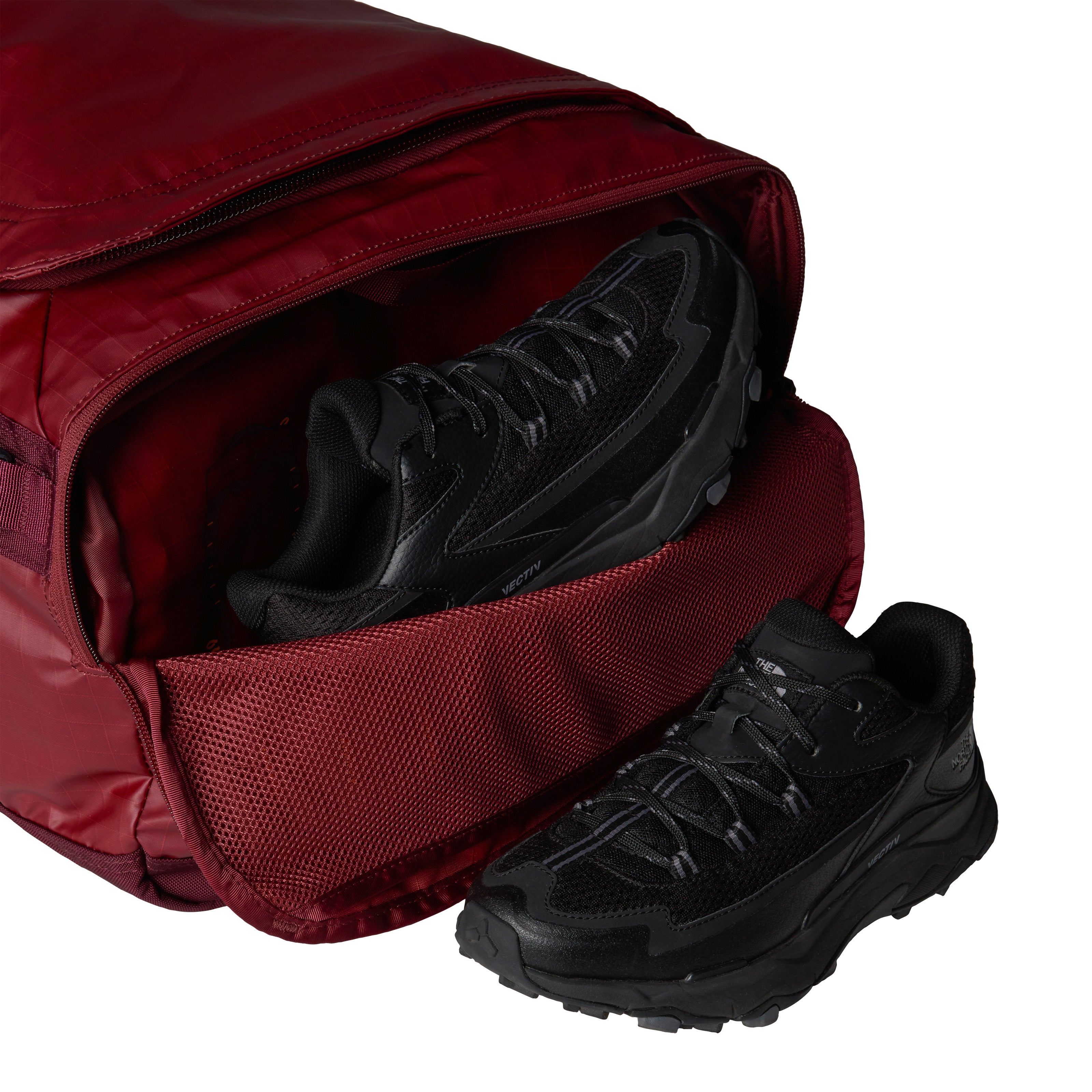 The North Face Base Camp VOYAGER Duffel 62L | Sumac-Iron Bronze
