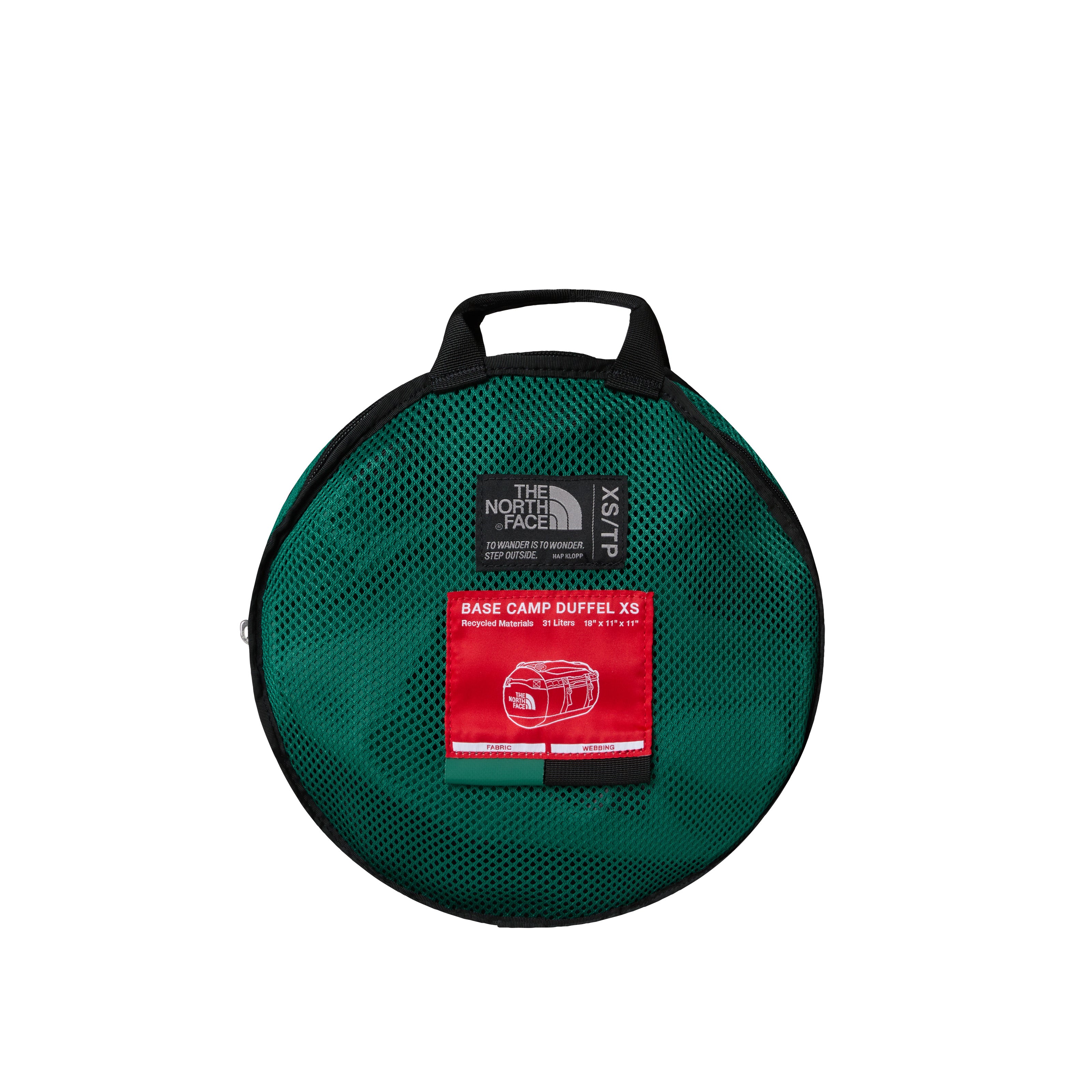 The North Face Base Camp Duffel EXTRA SMALL | Evergreen-TNF Black