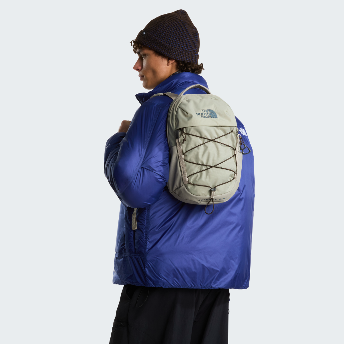 The North Face Borealis MINI Backpack | Stone Slab-Dark Chestnut-Asphalt Grey