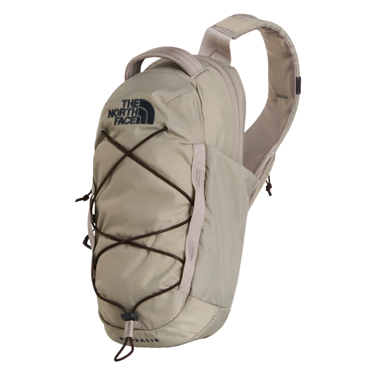 The North Face Borealis SLING Backpack | Stone Slab-Dark Chestnut