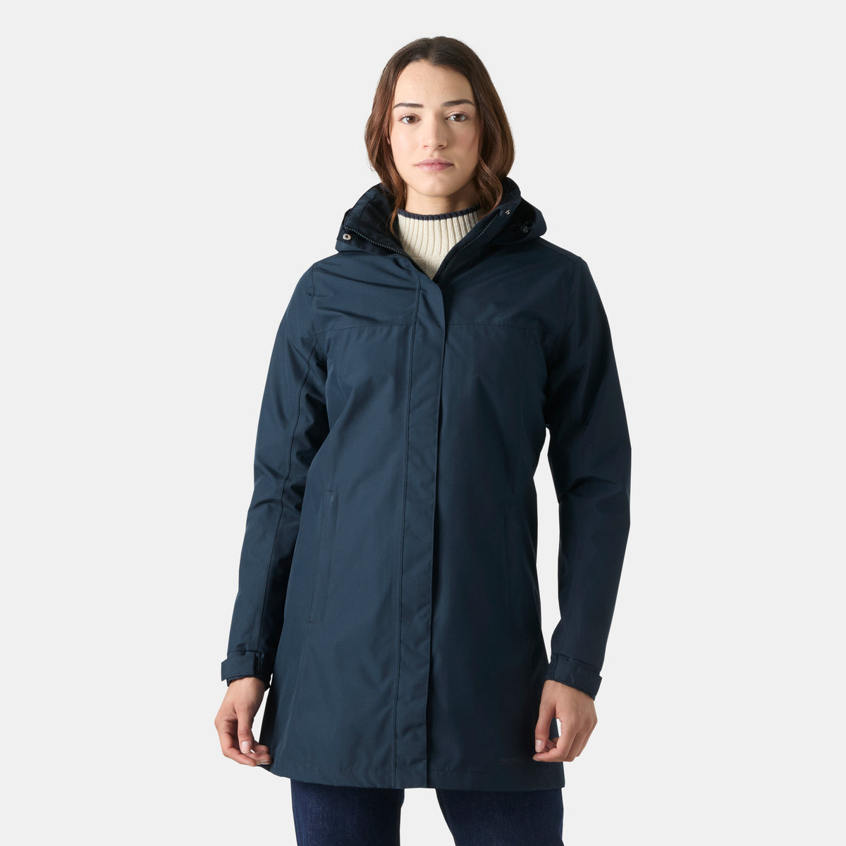 Helly Hansen Aden Long Waterproof Women's Jacket | Navy
