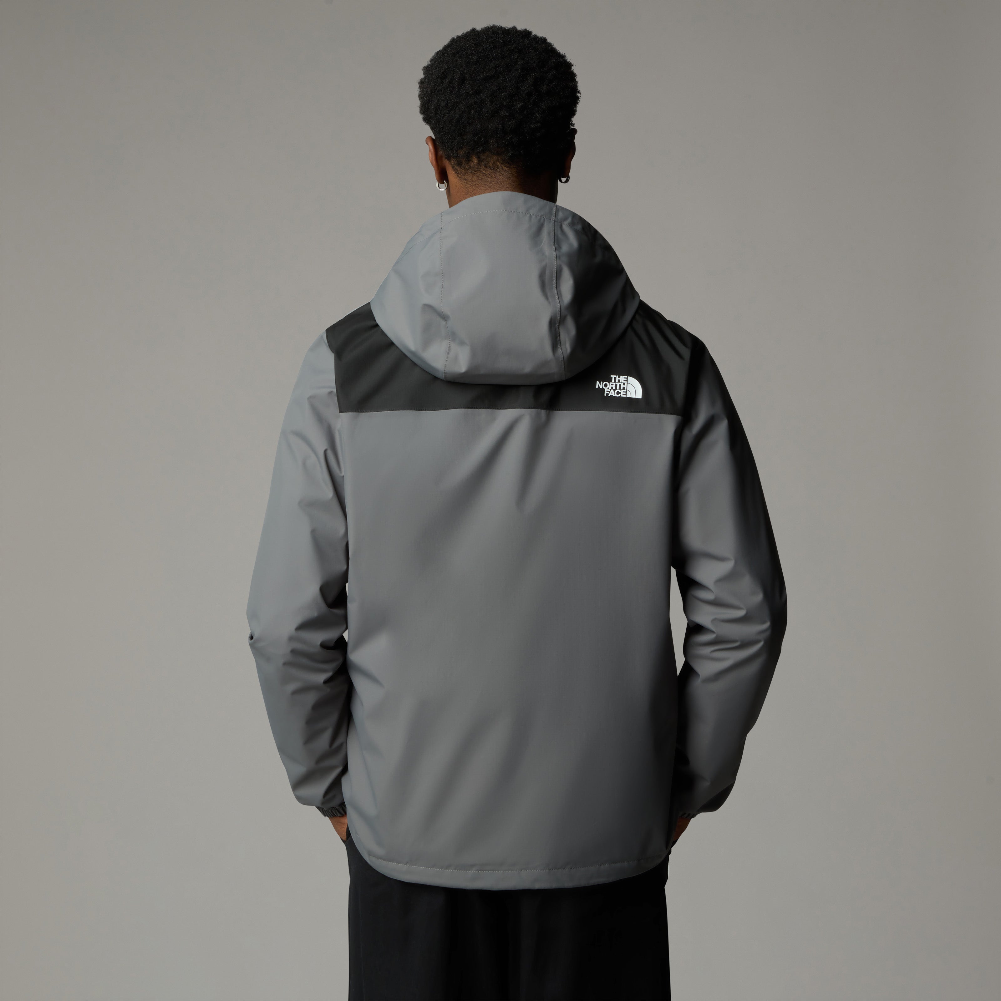 The North Face Antora Waterproof Men's Jacket | Smoked Pearl|TNF Black