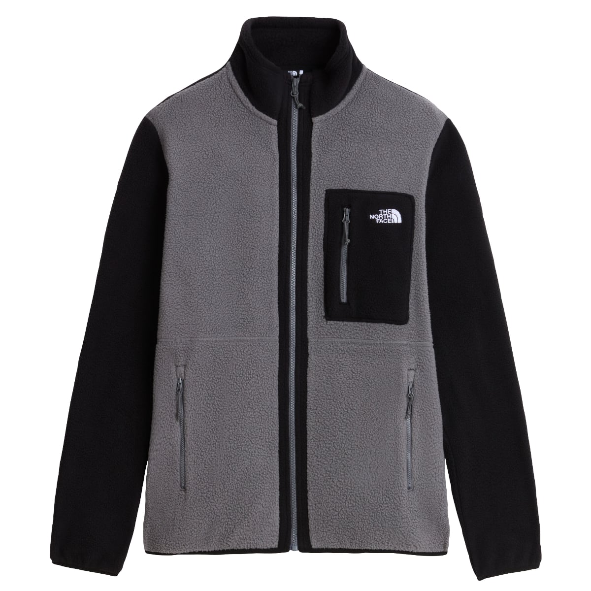 The North Face Yumiori Fleece Men's Jacket | Smoked Pearl-TNF Black