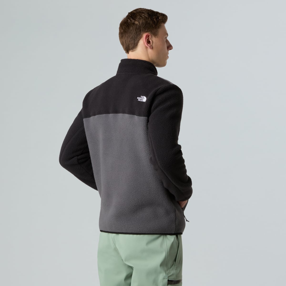 The North Face Yumiori Fleece Men's Jacket | Anthracite Grey-TNF Black-Monument Grey