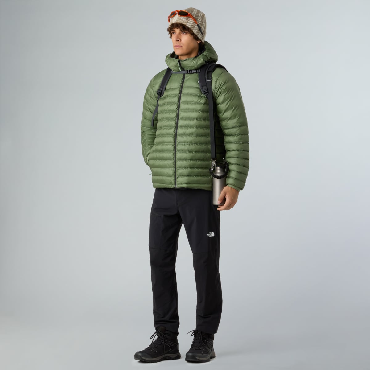 The North Face Terra Peak HOODED Insulated Men's Jacket | Bark Mist