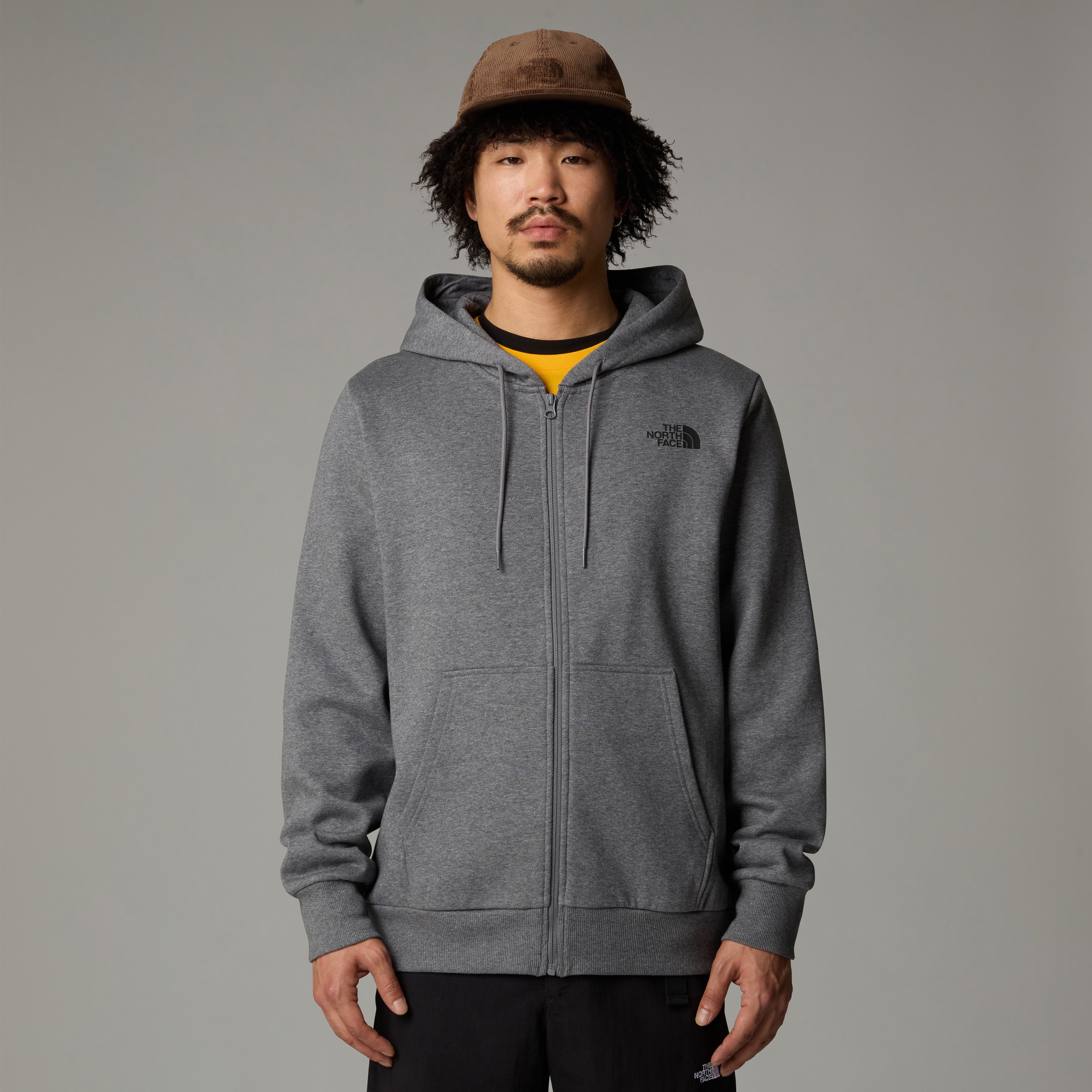 The North Face Simple Dome Full Zip Men's Hoodie | TNF Medium Grey Heather