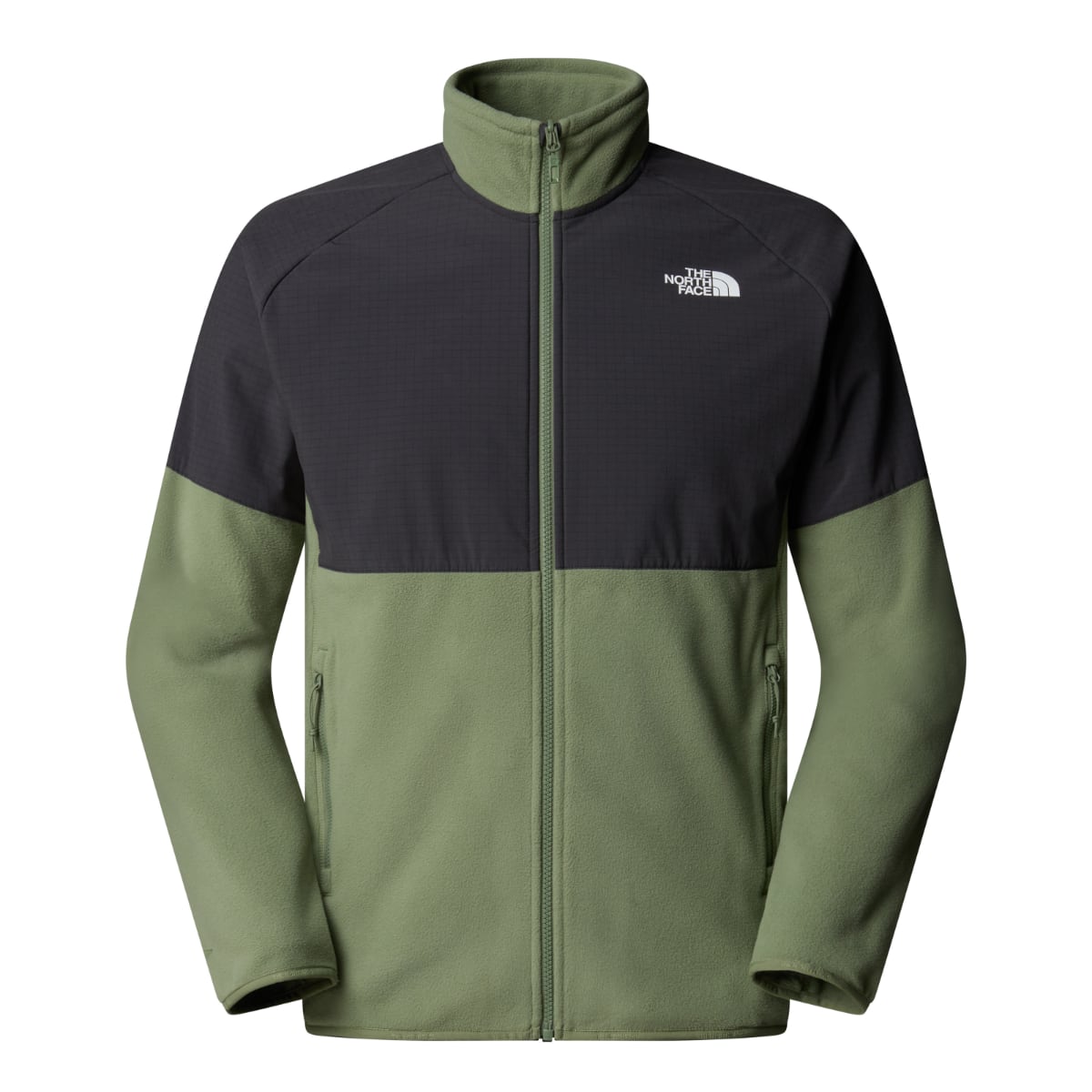 The North Face Glacier Heavyweight Fleece Men's Jacket | Bark Mist-Asphalt Grey