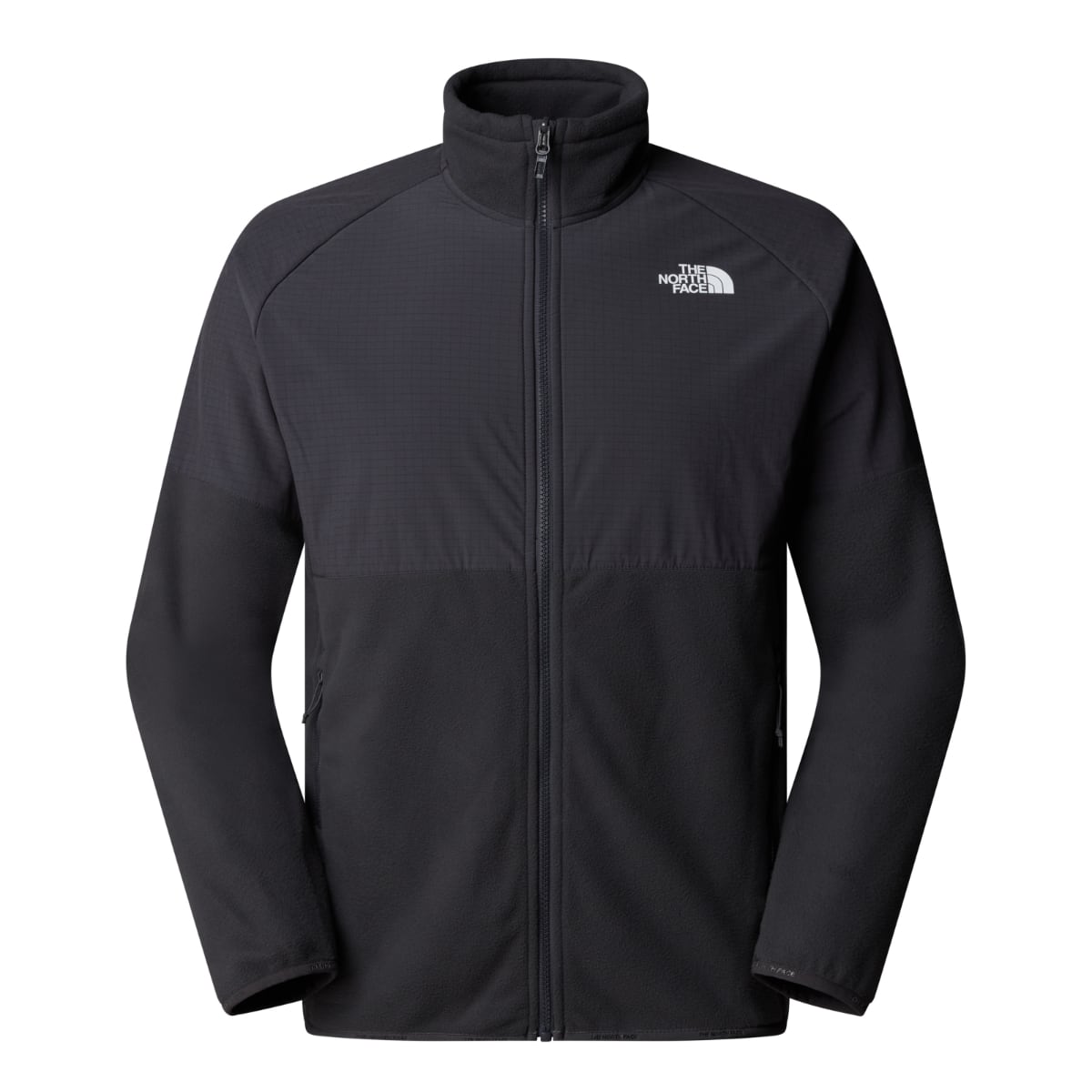 The North Face Glacier Heavyweight Fleece Men's Jacket | Asphalt Grey-Asphalt Grey-TNF Black