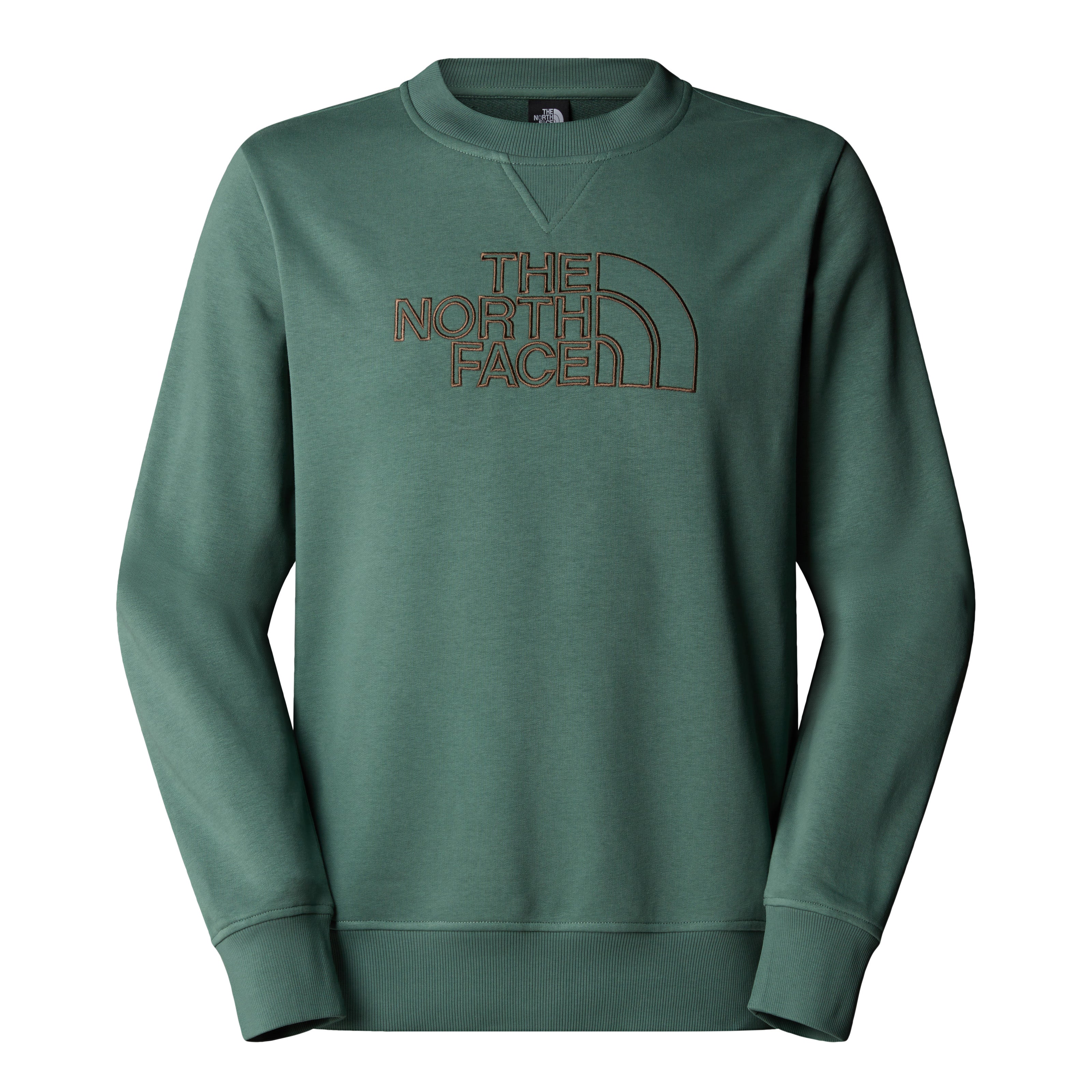 The North Face Drew Peak Crew Light Men's Top | Duck Green-Latte