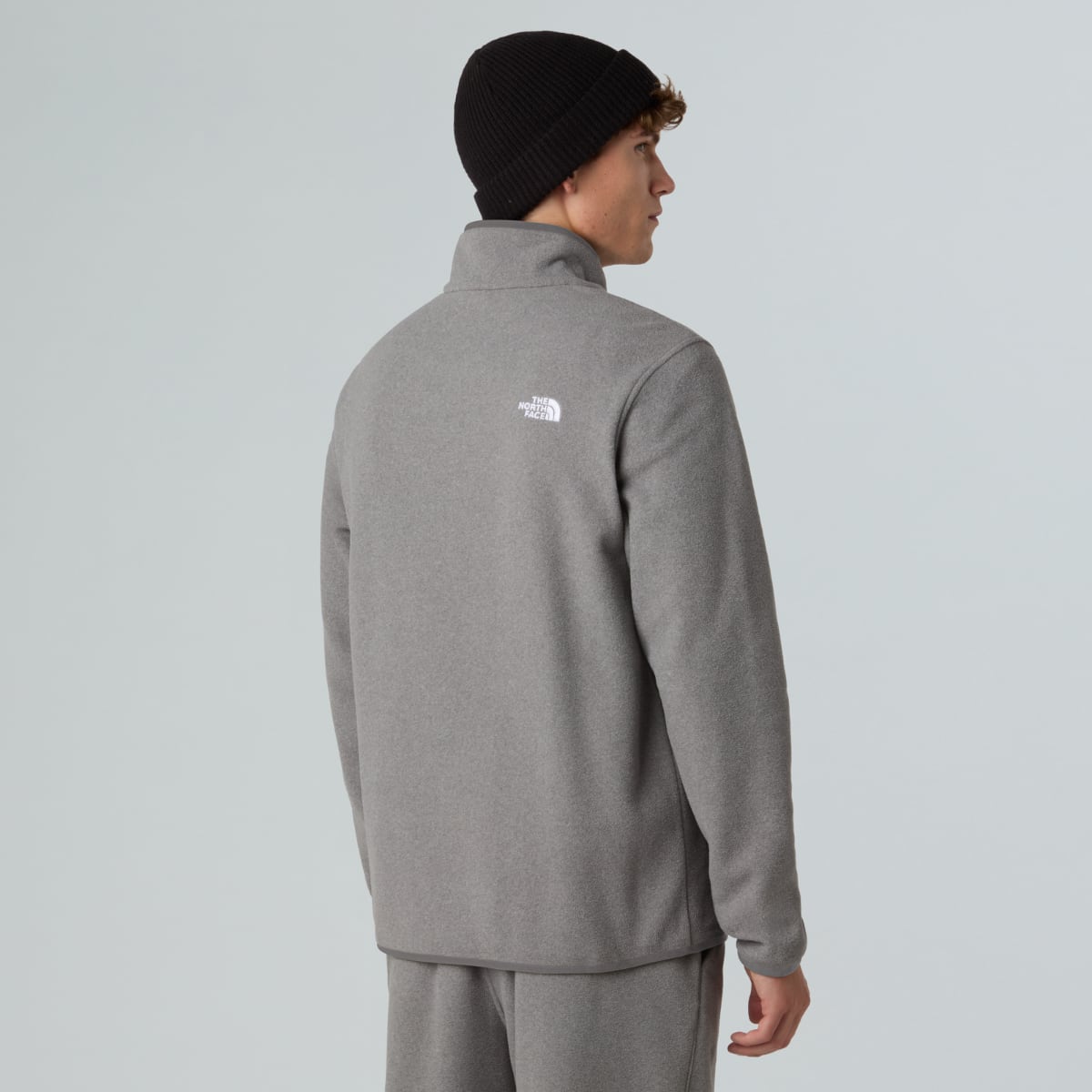 The North Face Glacier 1/4 Zip Fleece Men's Top | Mid Grey Heather