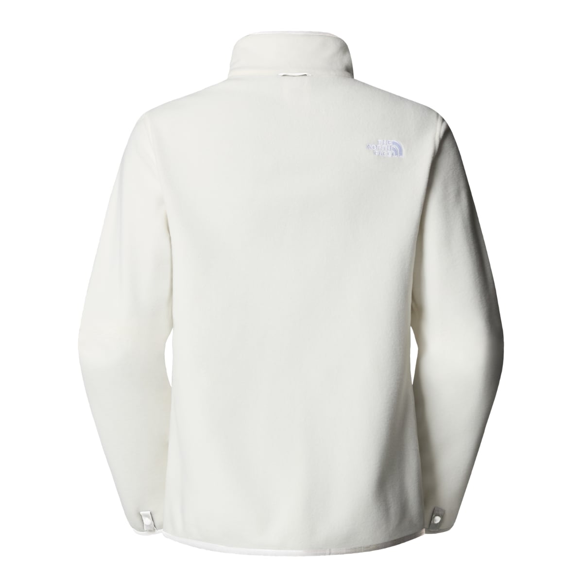 Back view of a white Glacier Fleece jacket for women by The North Face
