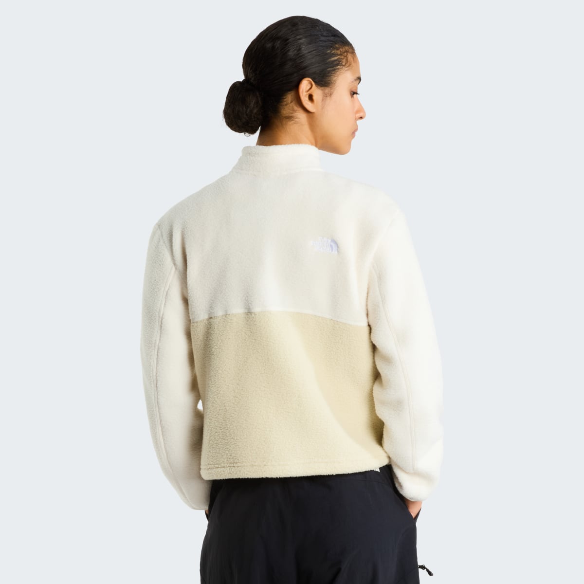 The North Face Yumiori 1/4 Zip Fleece Women's Top| Desert Stone-White Dune