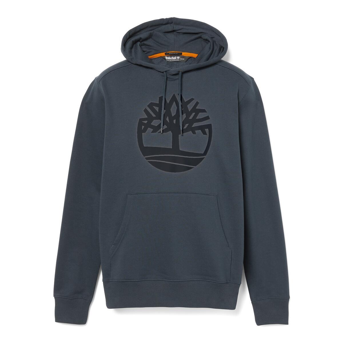 Timberland Tree Logo Hoodie Men's Top | Dark Denim