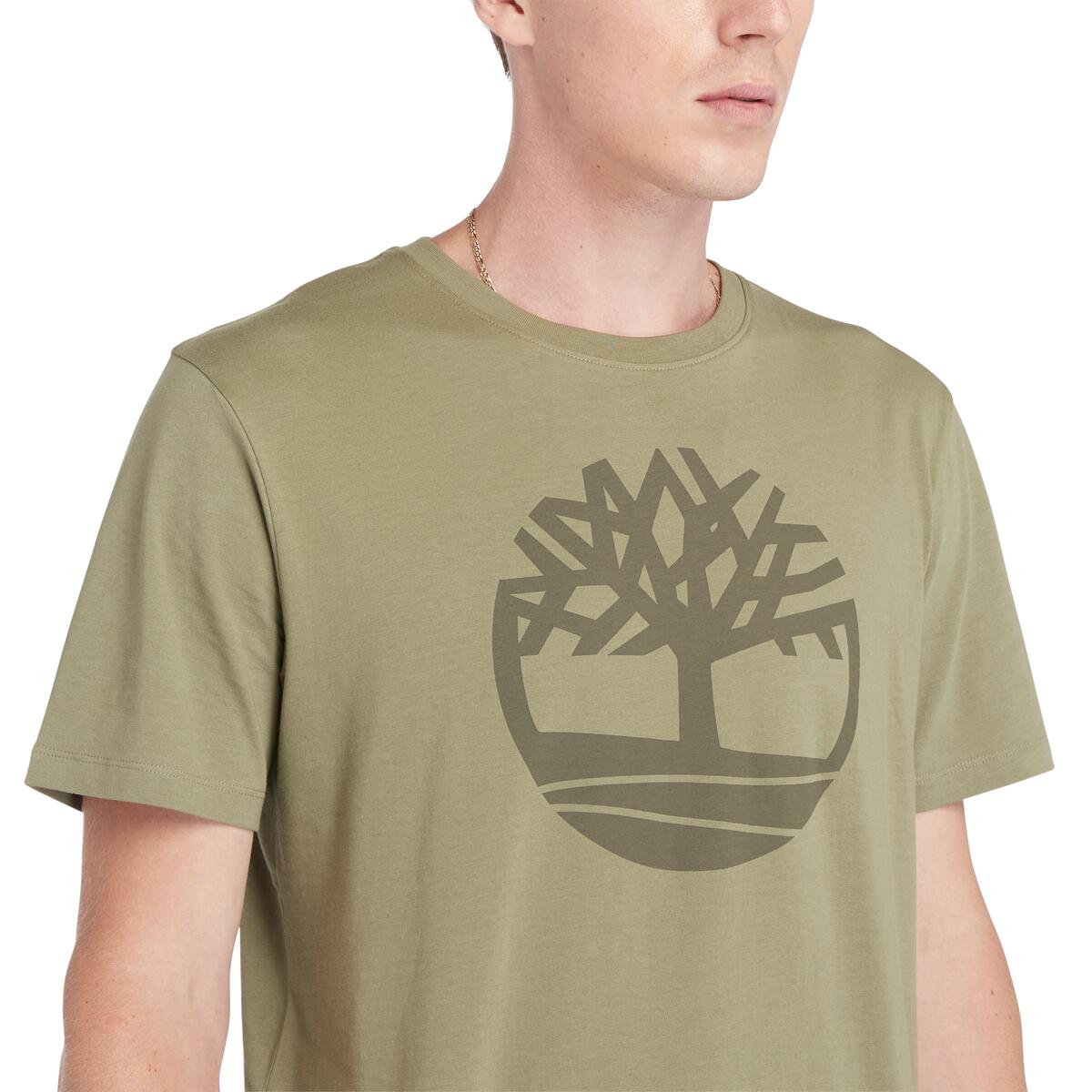 Timberland Kennenec River Tree Logo Men's T-Shirt | Green