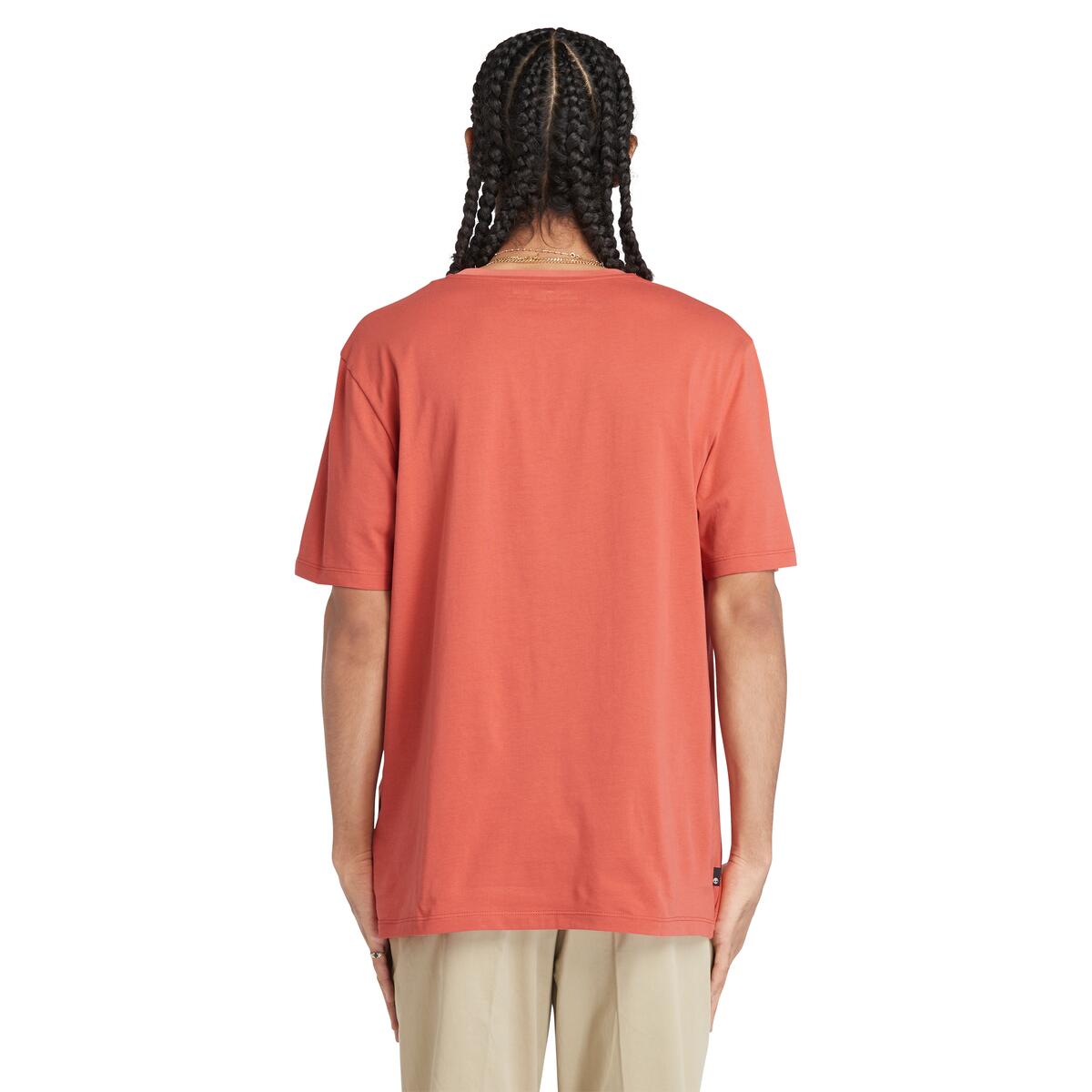 Timberland Kennebec River Tree Logo Men's T-Shirt | Orange