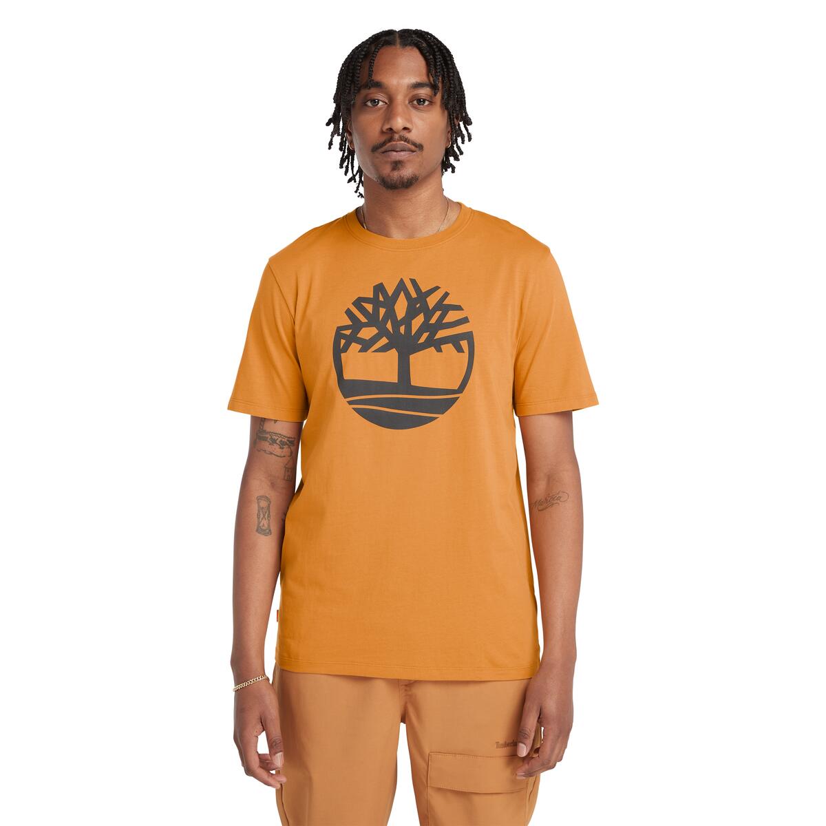 Kennebec River Tree Logo Men's T-Shirt | Wheat