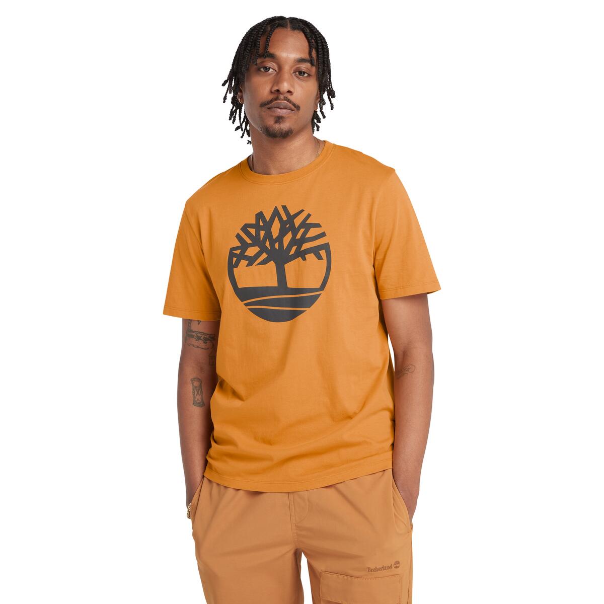 Kennebec River Tree Logo Men's T-Shirt | Wheat