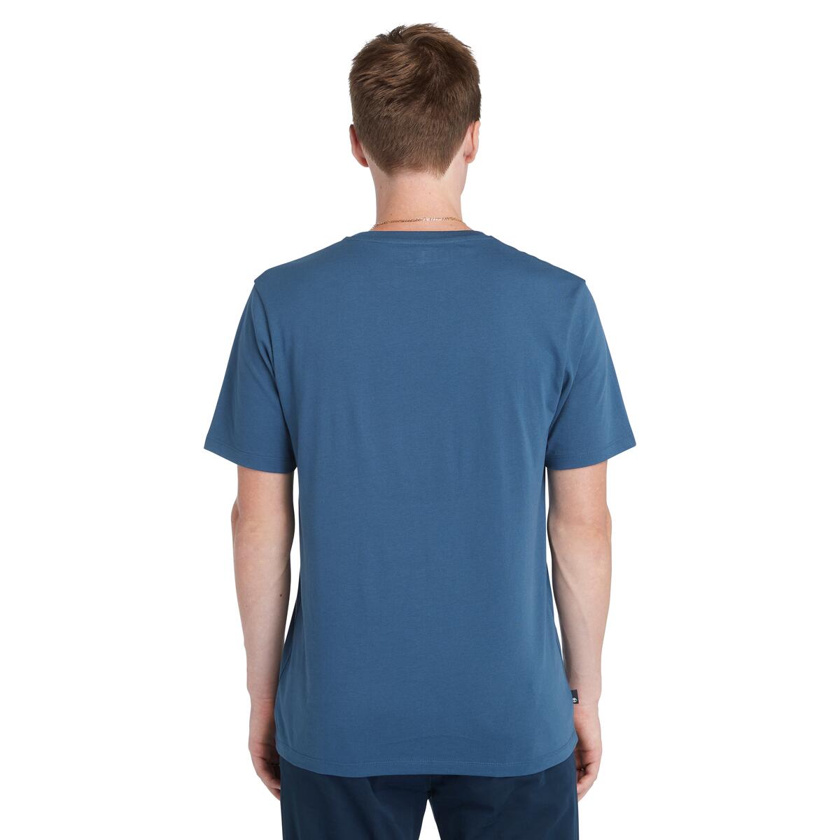 Timberland Kennenec River Tree Logo Men's T-Shirt | Dark Denim