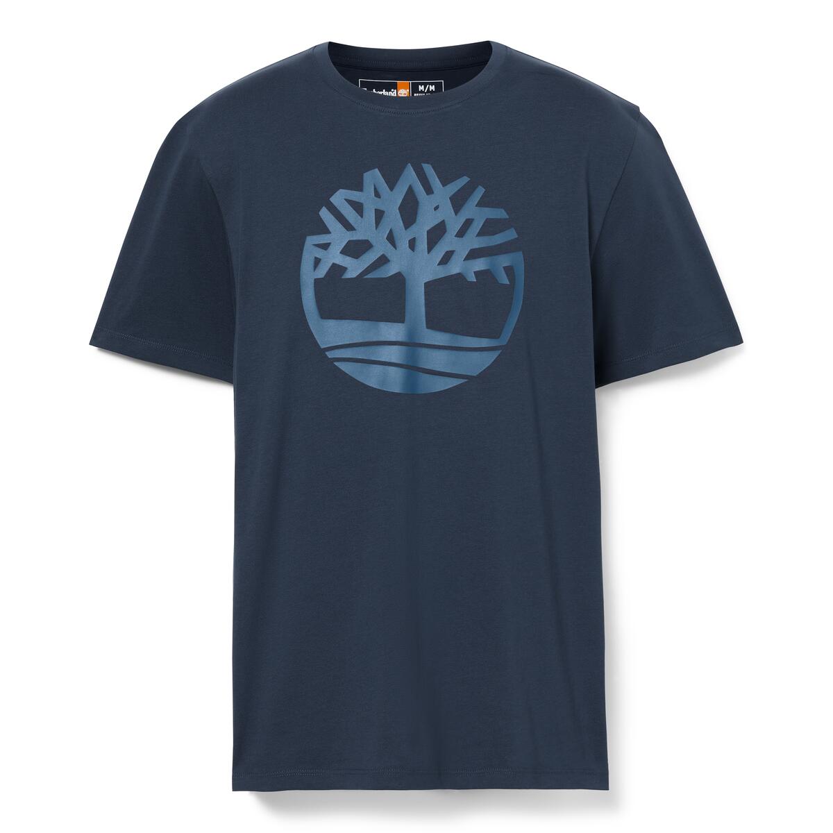 Timberland Kennebec River Tree Logo Men's T-Shirt | Dark Blue