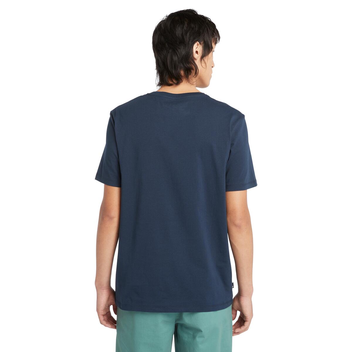 Timberland Kennebec River Tree Logo Men's T-Shirt | Dark Blue