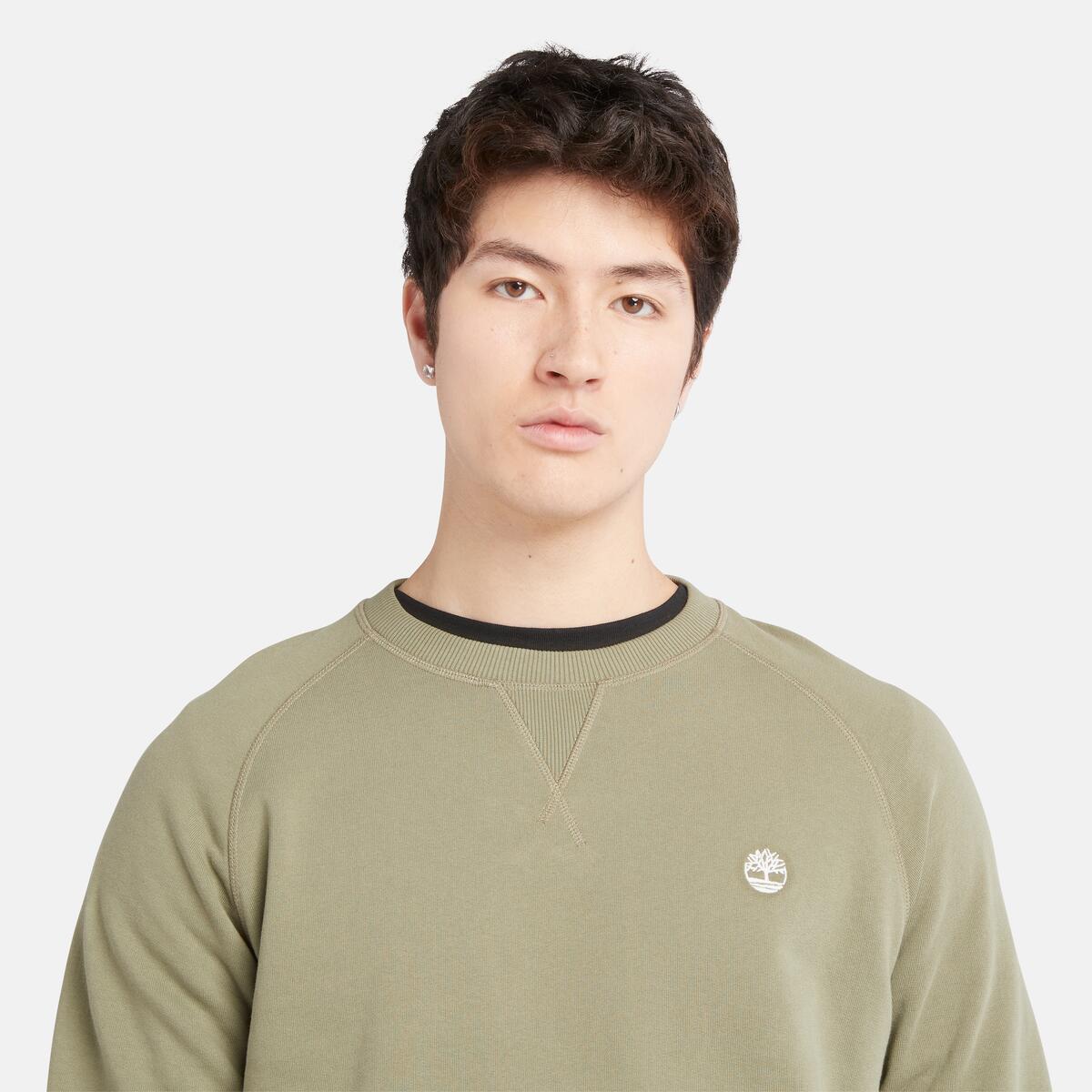 Timberland Exeter Loopback Crewneck Men's Top | Green