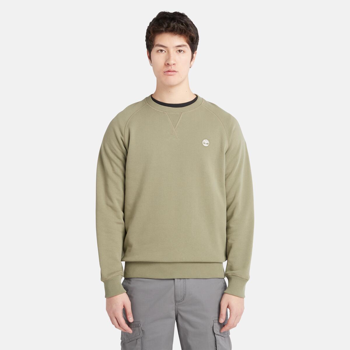 Timberland Exeter Loopback Crewneck Men's Top | Green