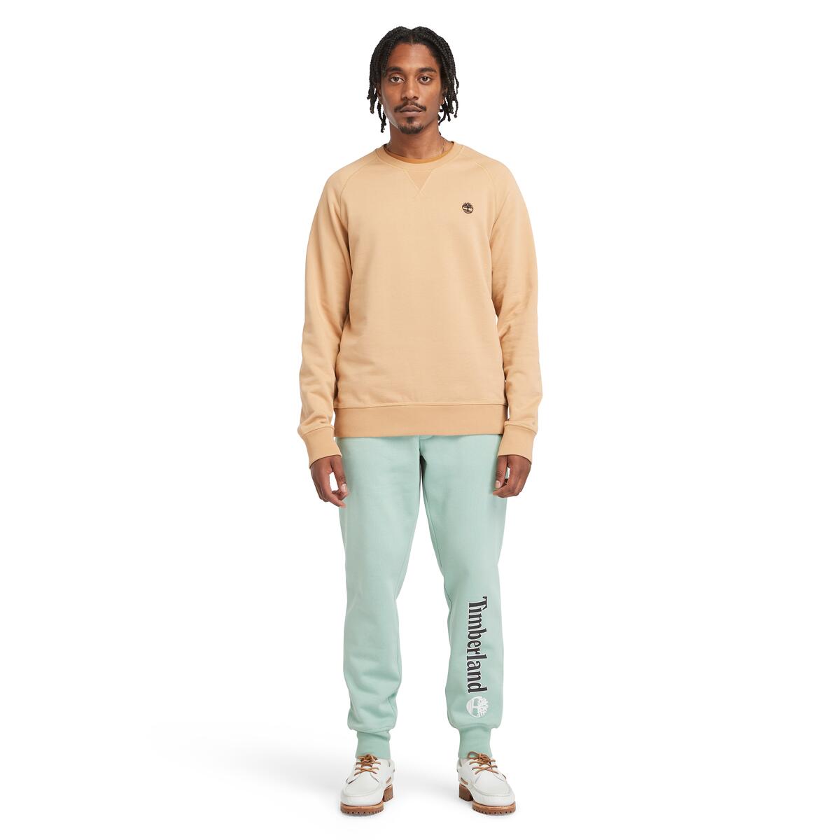 Timberland Exeter Loopback Crewneck Men's Top | Light Brown