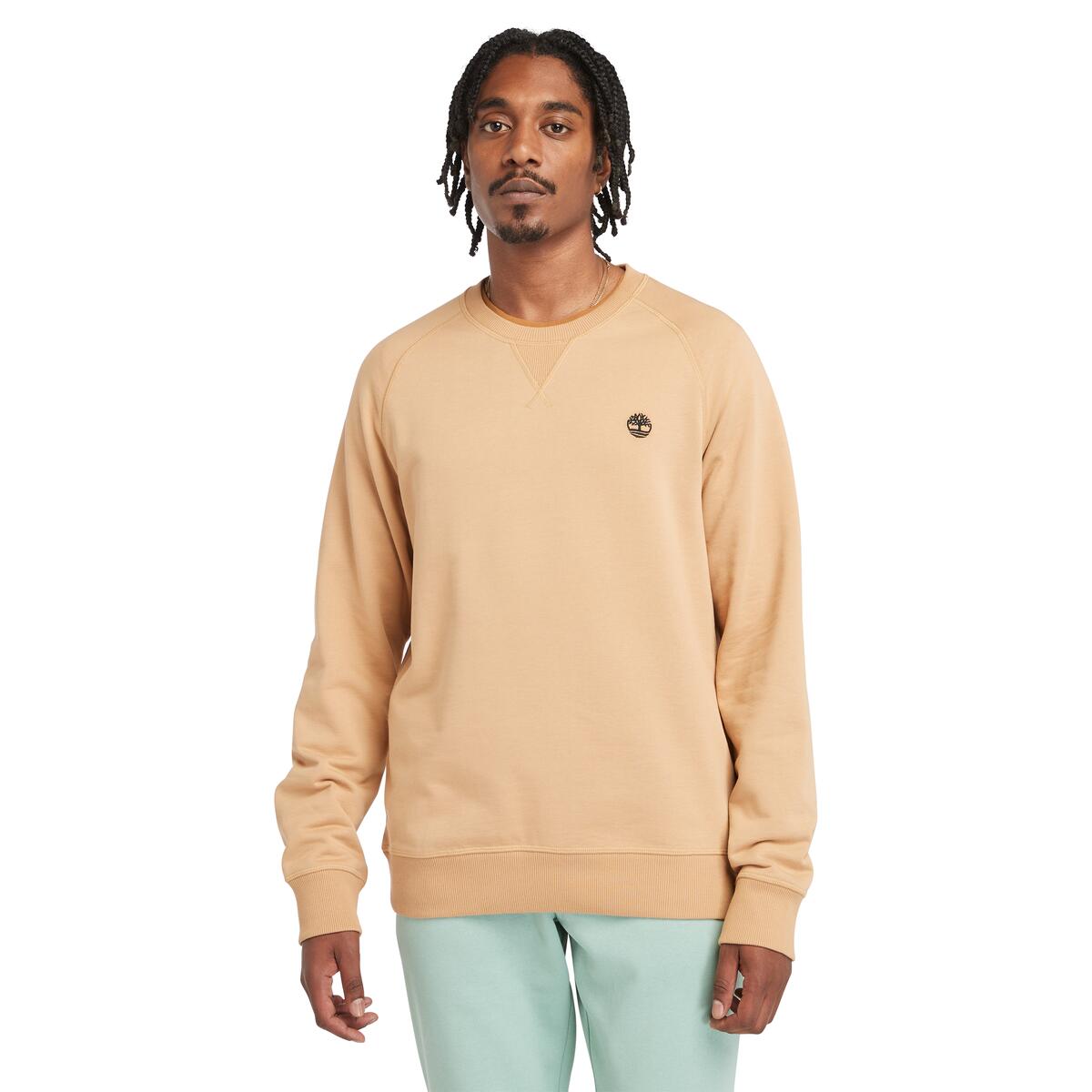 Timberland Exeter Loopback Crewneck Men's Top | Light Brown