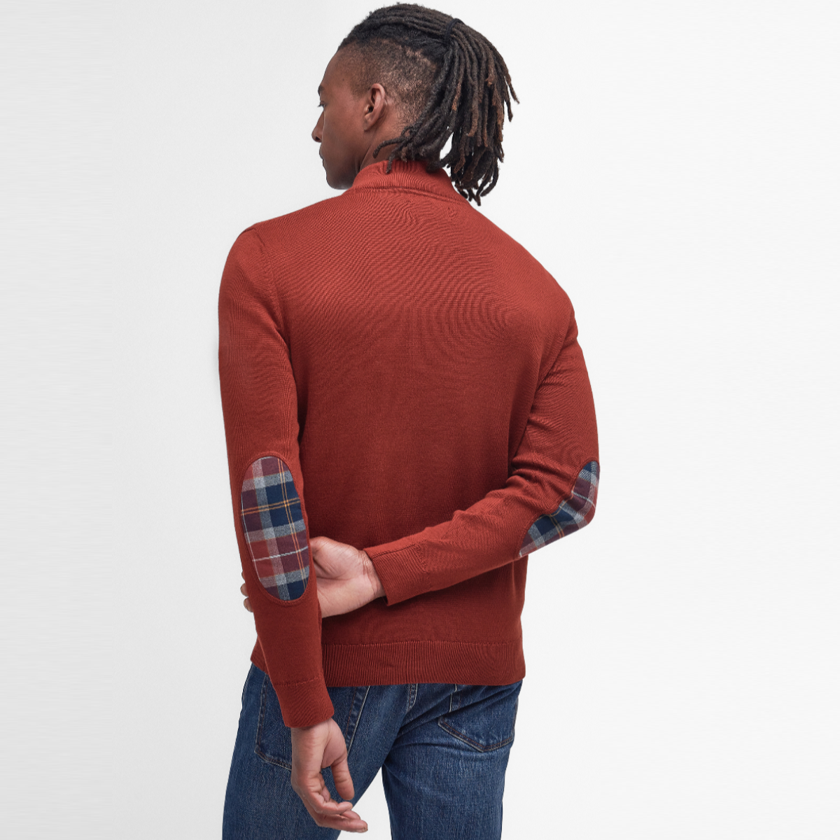 Barbour Avoch Half-Zip Men's Jumper | Fired Brick