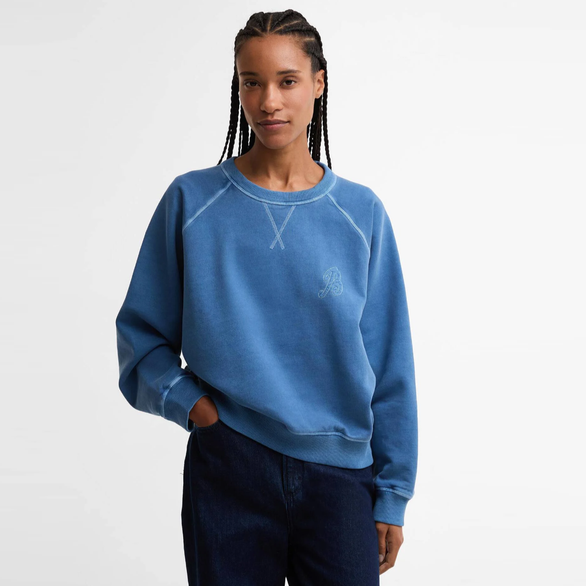 Barbour Avon Women's Sweatshirt | Washed Indigo