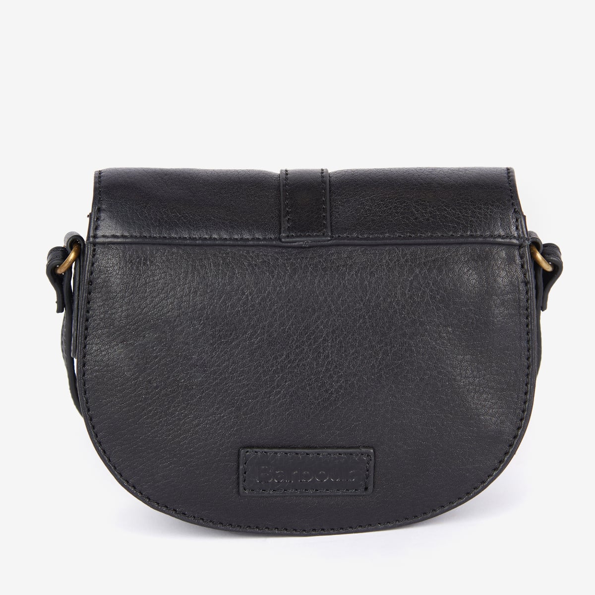 Barbour Laire Leather Small Saddle Bag | Black