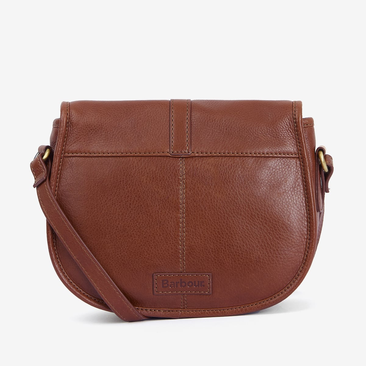 Barbour Laire Leather Medium Saddle Bag | Brown