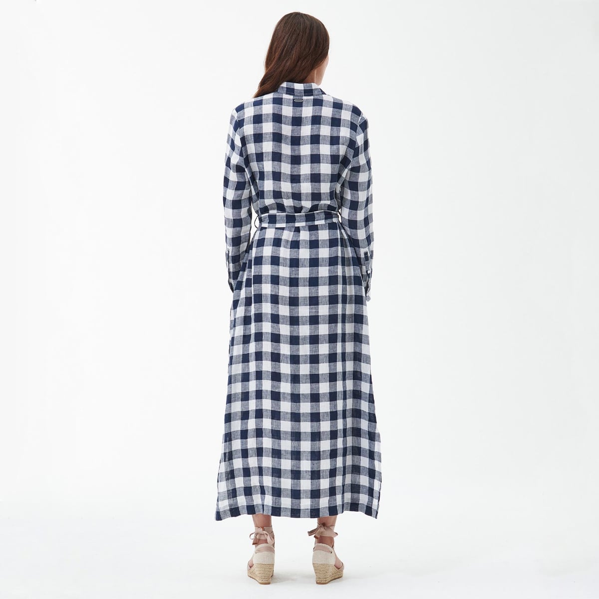 Barbour Mariner Maxi Women's Dress | Navy Check