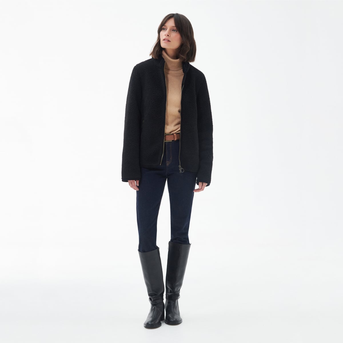 Barbour Laven Fleece Women's Jacket | Black