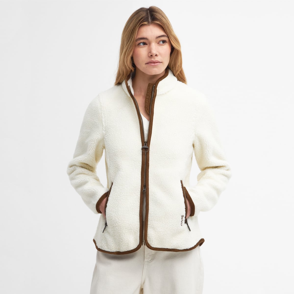 Barbour Laven Fleece Women's Jacket | Winter Pearl