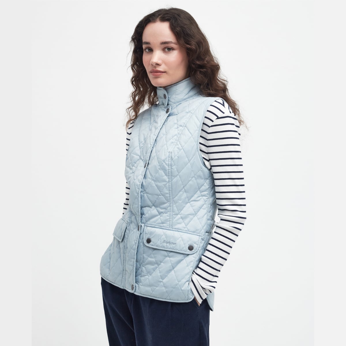 Barbour Otterburn Women's Quilted Gilet | Stone Blue
