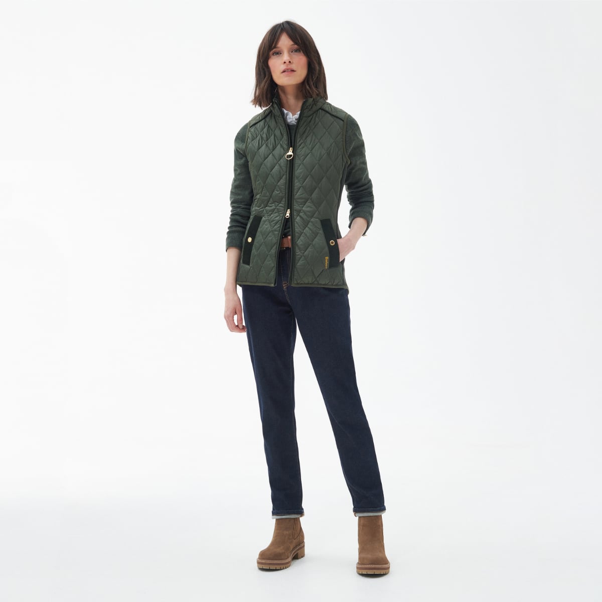 Barbour Poppy Women's Quilted Gilet | Olive