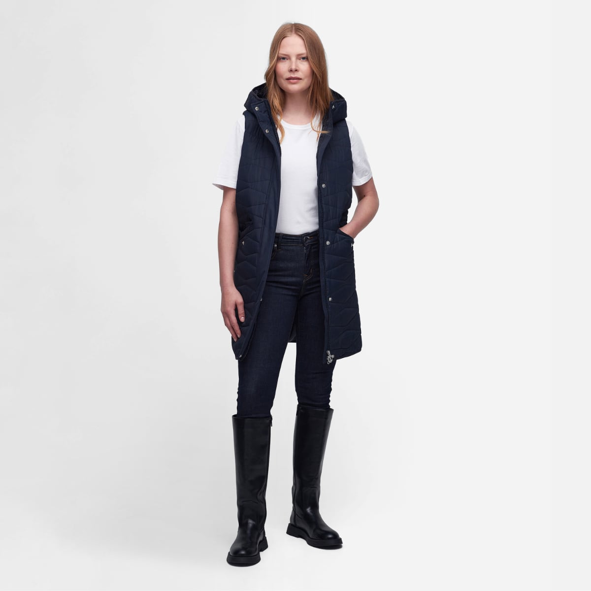 Barbour Oak Women's Quilted Gilet | Dark Navy