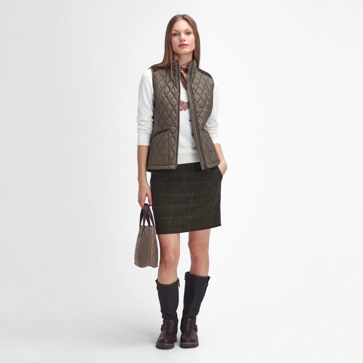 Barbour Highfield Women's Quilted Gilet | Winter Moss