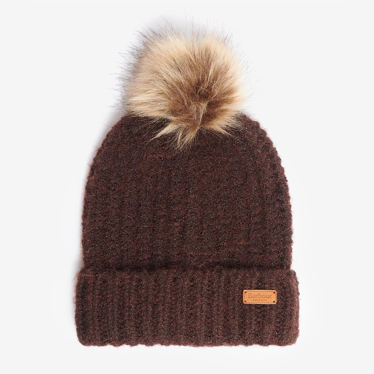Barbour Saltburn Beanie & Scarf Set | Chocolate