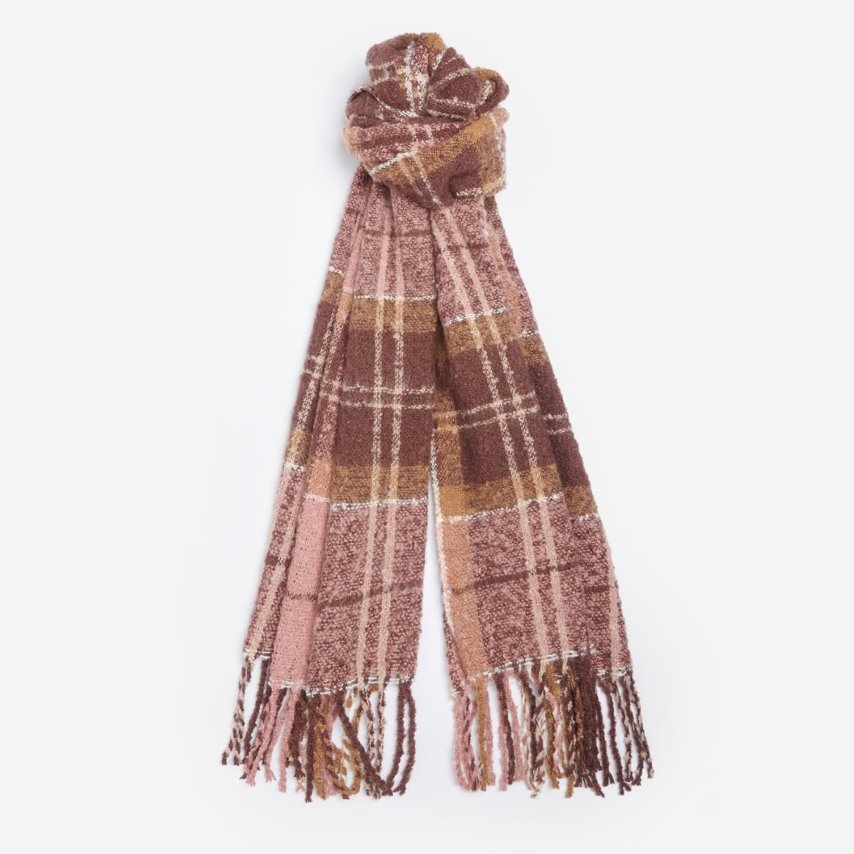 Barbour Saltburn Beanie & Scarf Set | Chocolate