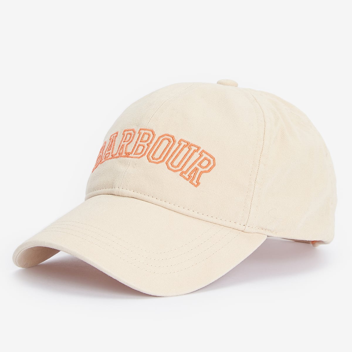 Barbour Emily Sports Cap | Parchment (Apricot Crush Logo)