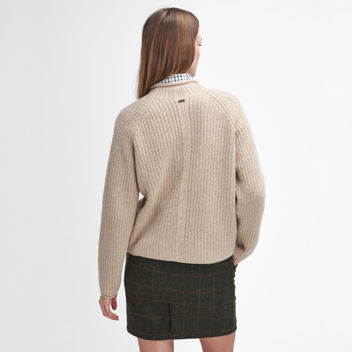 Barbour Willows High-Neck Women's Knit | Oatmeal