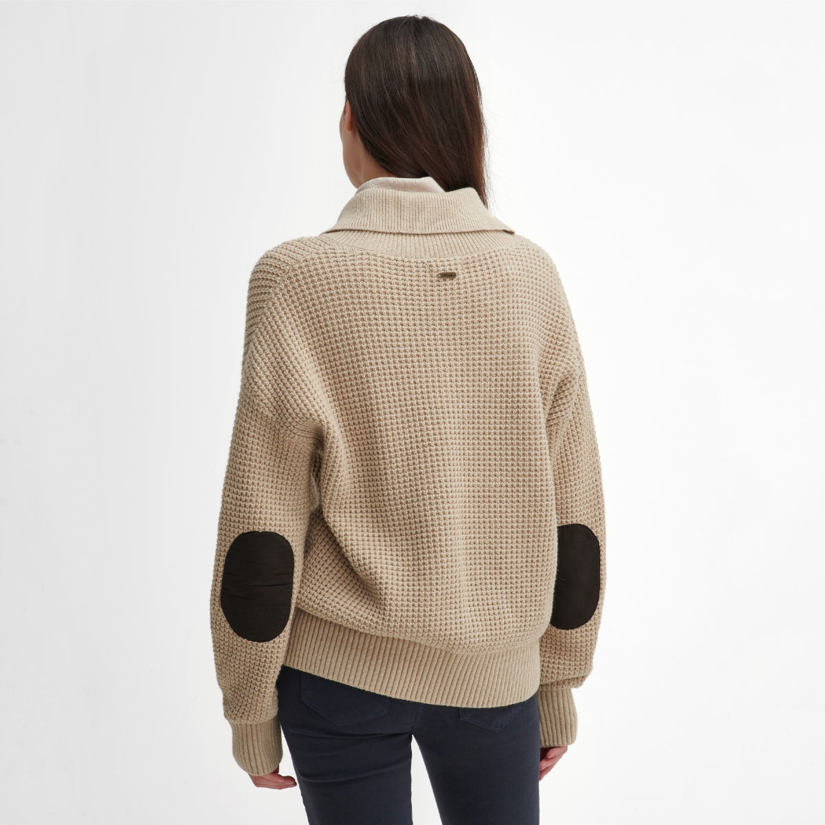 Barbour Woodside Half-Button Women's Knit | Oatmeal