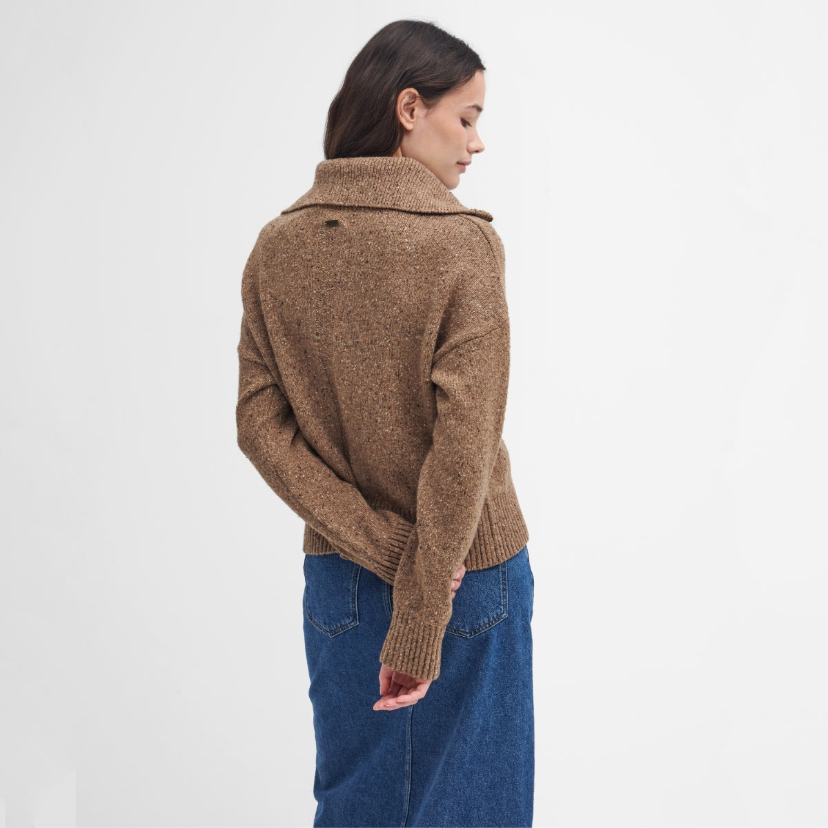 Barbour Lavensdale Half-Zip Women's Knit | Honey